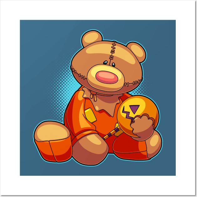 Horror Teddy Bear 4 Teddy Bear Posters and Art Prints TeePublic
